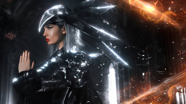Metal Scifi Girl 4k