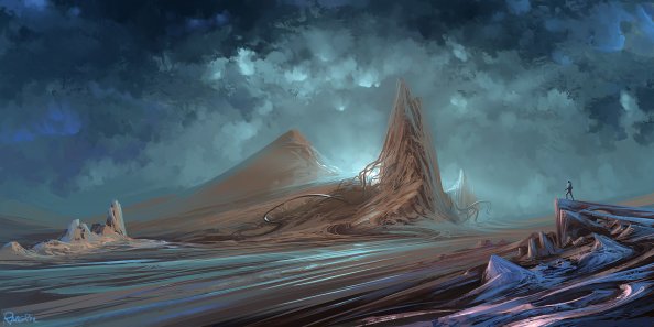 Landscape Scifi Astronaut