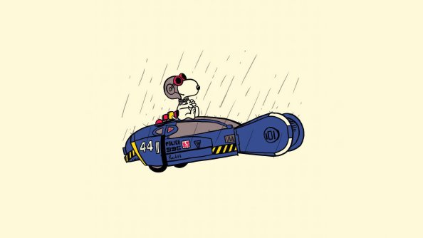 Snoopy X Blade Runner Minimal