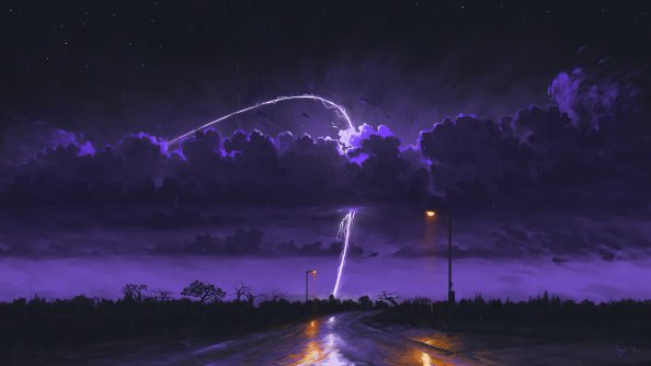 Rainy Night Storm