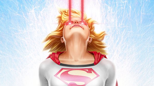 Supergirl Laser Eye