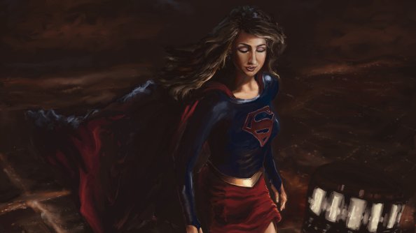 Supergirl Paint Artwork