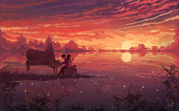 Anime Love Digital Art