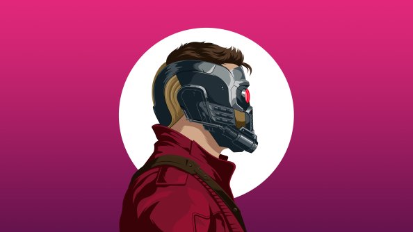 Star Lord Illustration 4k