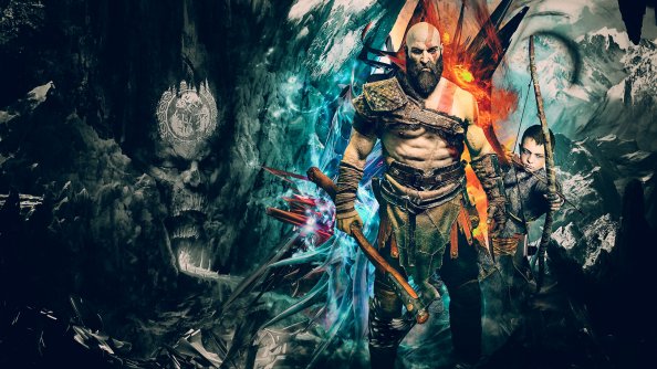 Kratos God Of War 4k Artwork