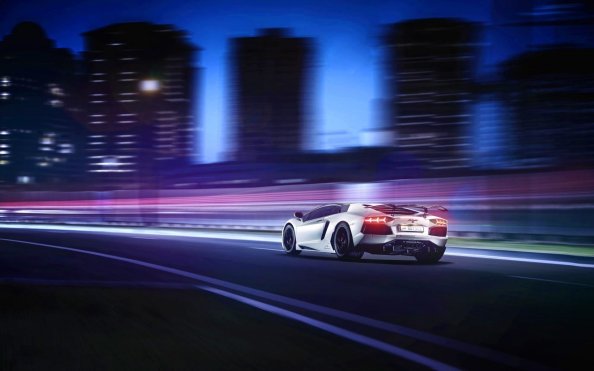 Lamborghini Aventador Motion Blur