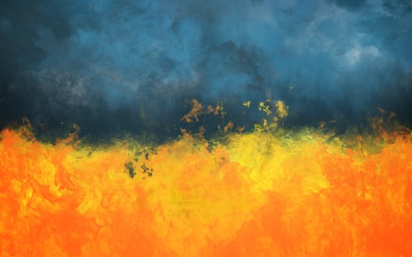 Smoke Fire Painting Abstract