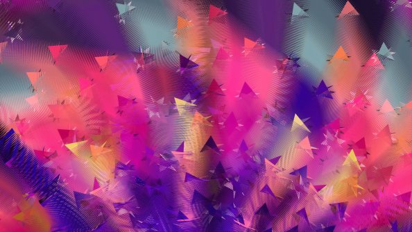 Triangle Shapes Lines 4k