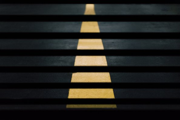 Road Street Crossing Yellow Lines Abstract 5k