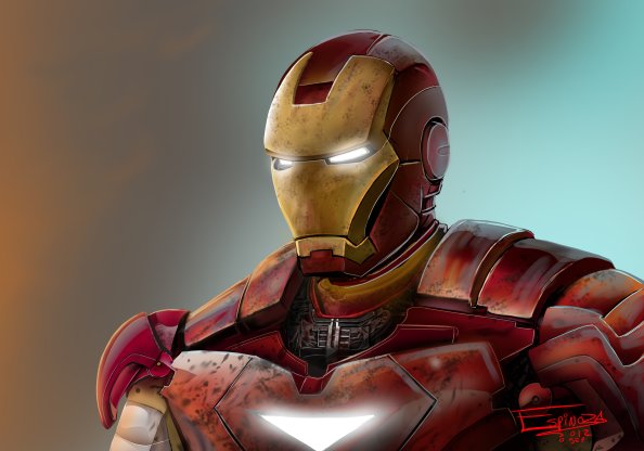 4k Iron Man Art