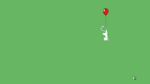 Cat Hanging Minimal 5k