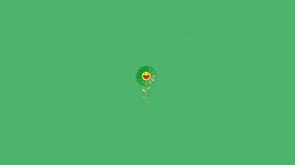 Green Flower Background
