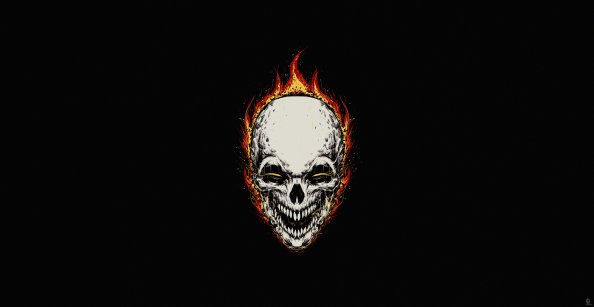 Ghost Rider Minimal Background 5k