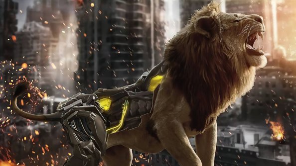 Cyborg Lion 4k