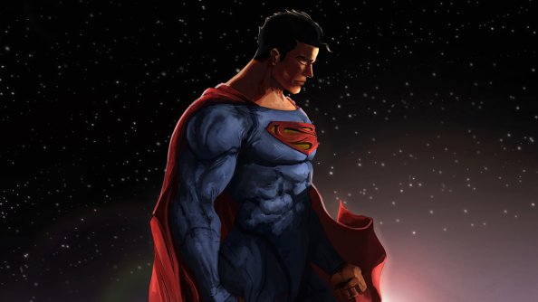 Man Of Steel Comic Art 5k