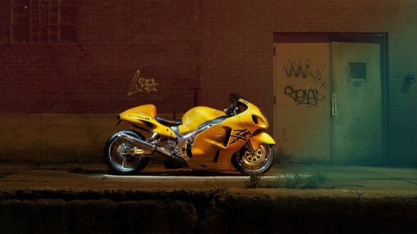 Yellow Hayabusa 4k