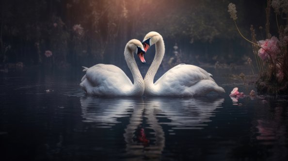 Swans Love