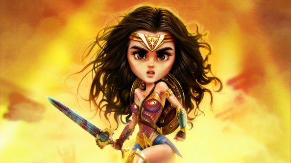 Wonder Woman Pop Art 4k