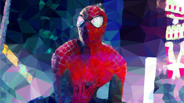 Spiderman Low Poly Arts