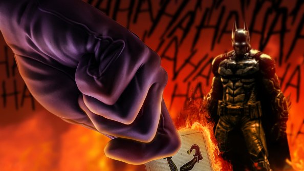 Joker With His Card Batman Art