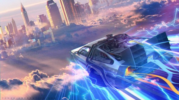 Back To The Future DMC DeLorean Artwork