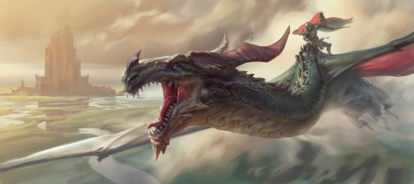 Warrior Riding Dragon