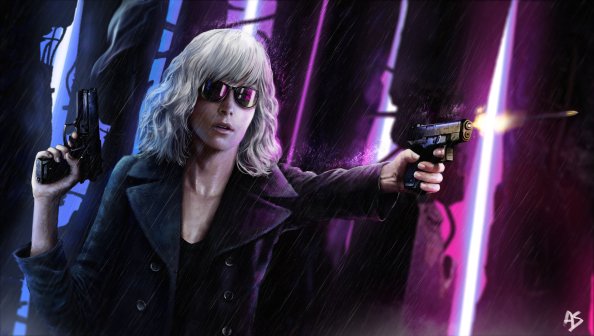 Atomic Blonde Charlize Theron 4k Artwork