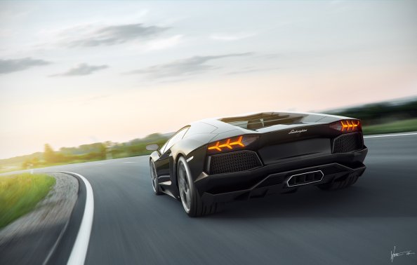 Lamborghini 8k Rear