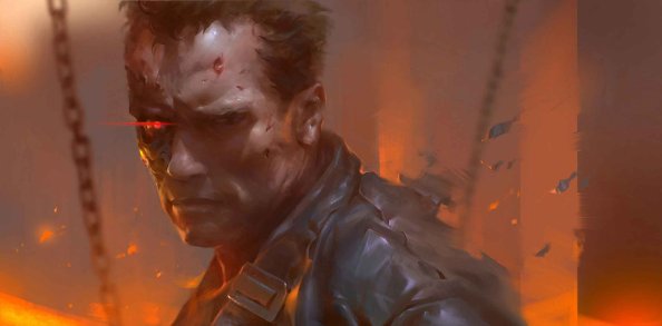 Arnold Schwarzenegger As Terminator Artwork
