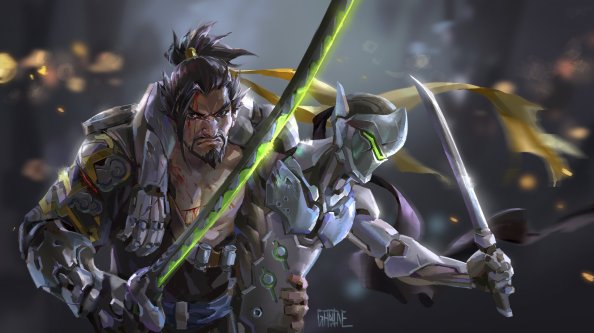 Genji Hanzo Overwatch Artwork