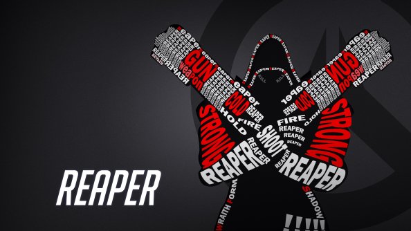 Reaper Typography Overwatch