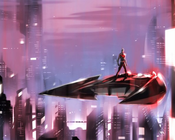 Batman Beyond On Batpod