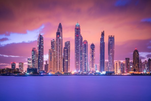 Cityscape Colorful Buildings