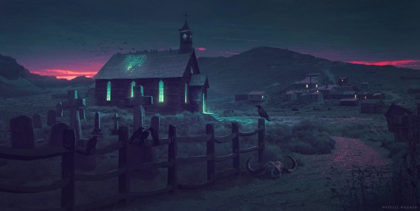 Church Illustration 4k