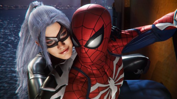Spiderman And Felicia Hardy In Spiderman Ps4