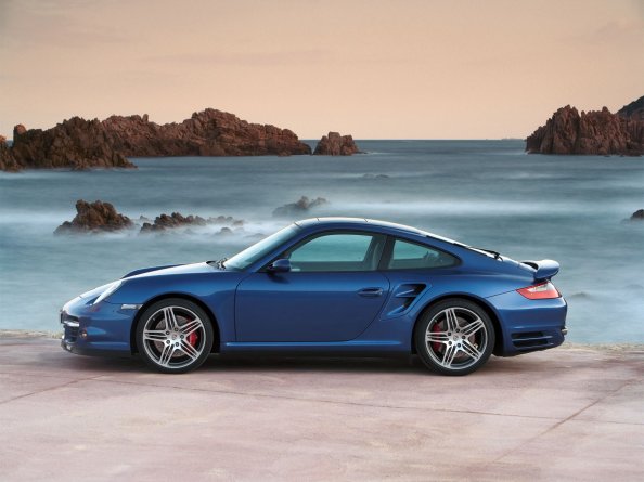 Porsche Blue Car