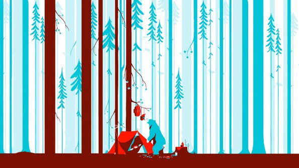 Deer Forest Illustration