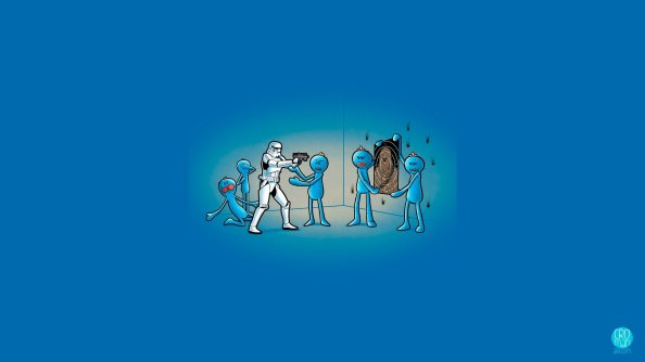 Meeseeks Vs Stormtrooper