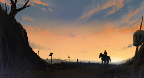Horse Sunset 4k