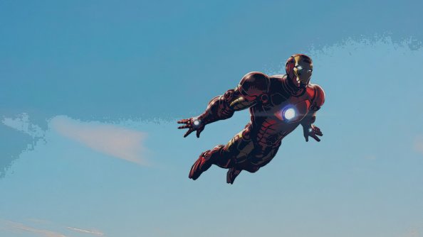 Iron Man In Sky
