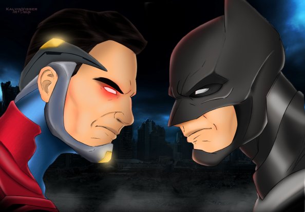 Injustice 2 Superman Vs Batman Art