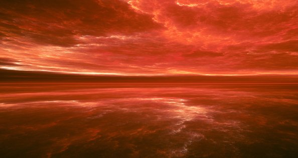 Red Sky Abstract 4k