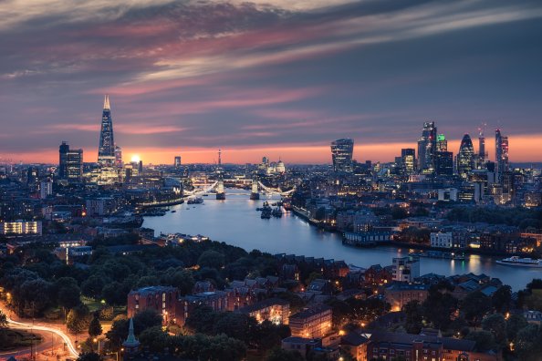 Beautiful London City View 8k