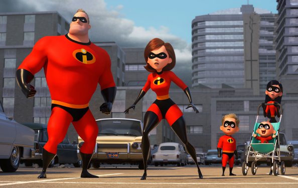 Mr Incredible Elastigirl Violet Parr And Dash In The Incredibles 2 2018