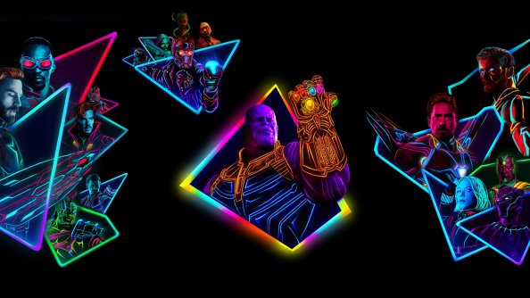 Avengers Infinity War 80S Style Artwork