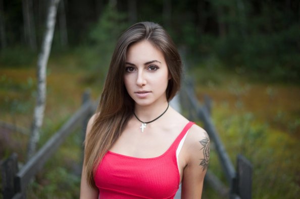 Beautiful Girl In Depth Of Field