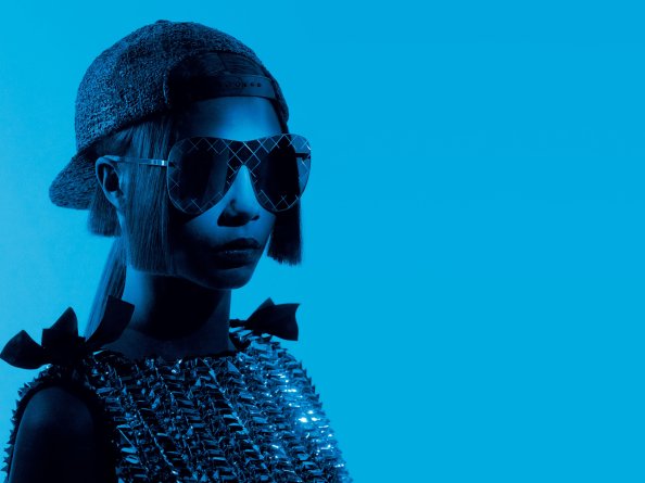 Cara Delevingne Chanel Eyewear Photoshoot