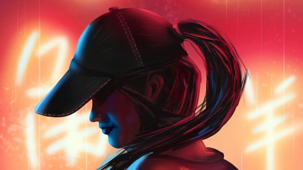 Cap Girl 4k