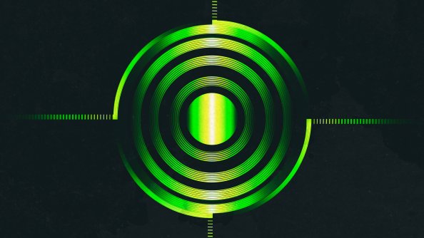 Green Abstract Circle 4k