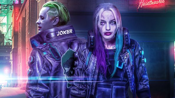 Cyberpunk 2077 Joker X Harley Quinn 5k